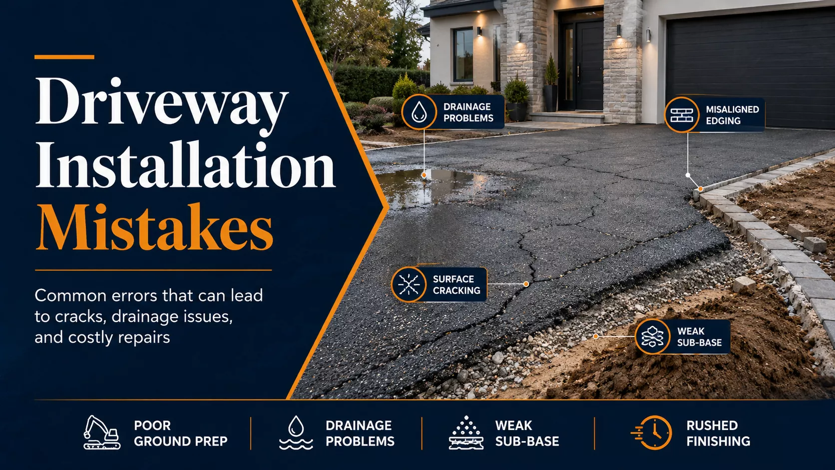 driveway installation mistakes
